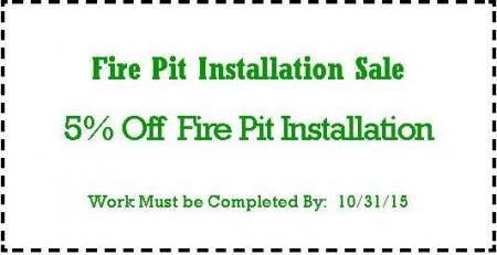 Fire Pit Installation Coupon